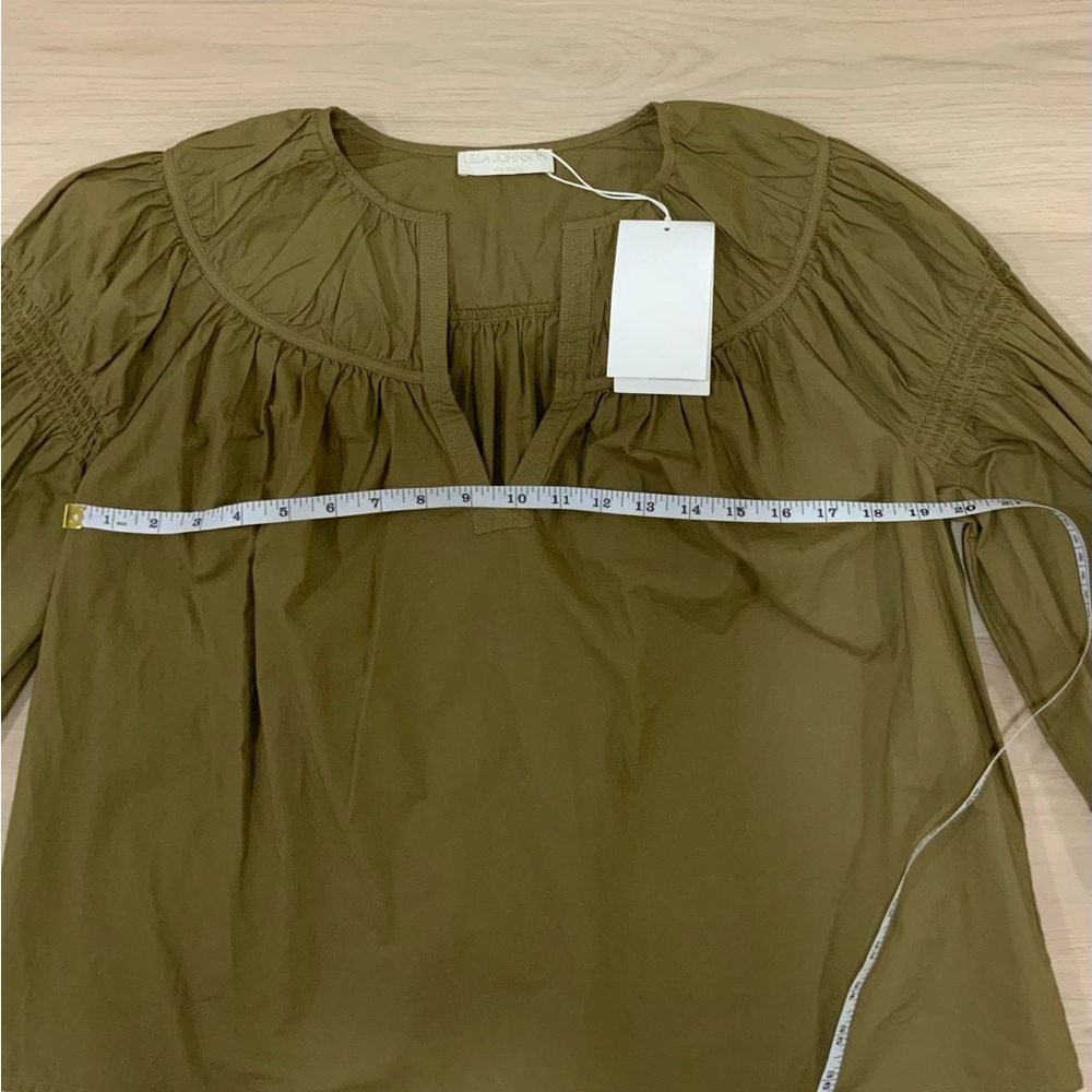 ULLA JOHNSON
Gathered Cotton-Poplin Top - Picture 9 of 12